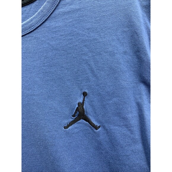 Air Jordan Jumpman Men's Blue Short Sleeve Embroidered Crew Neck Shirt Size 3XL - Picture 7 of 13